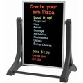 Aarco AARCO Products ROC-2 The Rocker™ double sided sidewalk sign with bright neon write-on board ( Includes six pack of neon colored wet erase markers) ROC-2